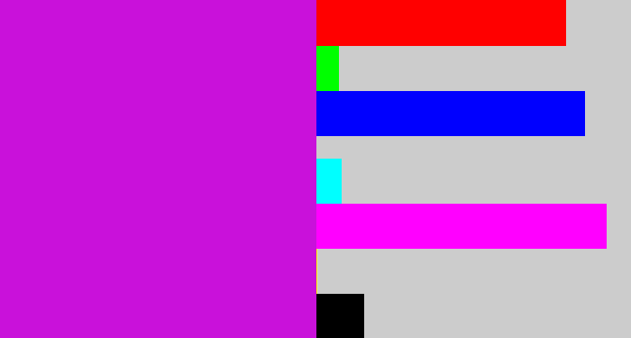 Hex color #c911da - purple/pink