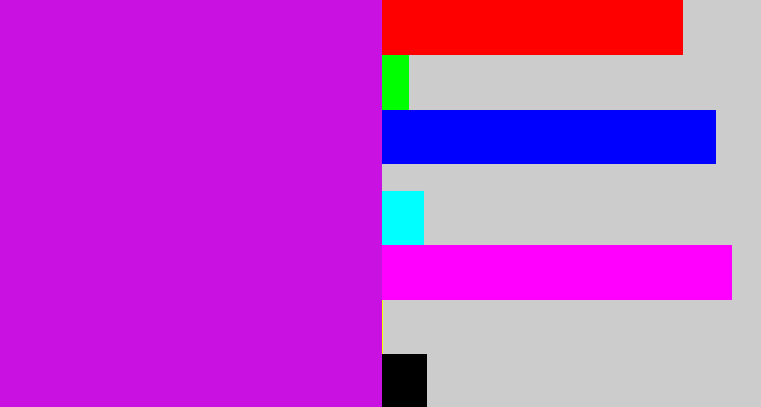 Hex color #c911e1 - purple/pink