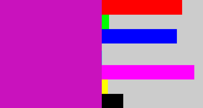 Hex color #c912bd - barney