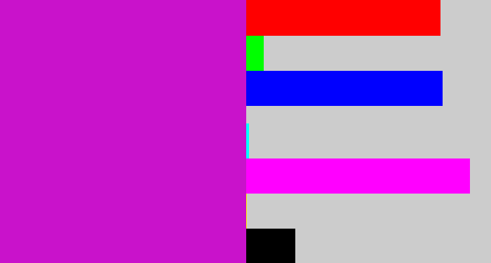 Hex color #c912cb - purple/pink