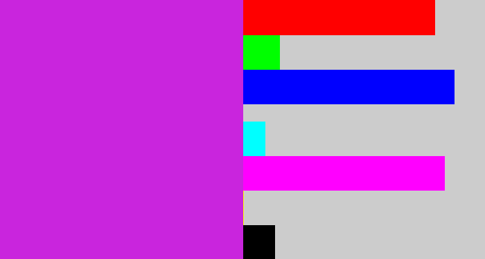 Hex color #c925dd - purple/pink