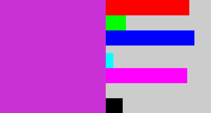 Hex color #c931d7 - purple/pink