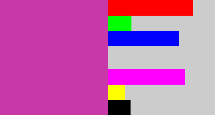 Hex color #c938a8 - purpley pink