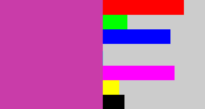 Hex color #c93ca9 - purpley pink