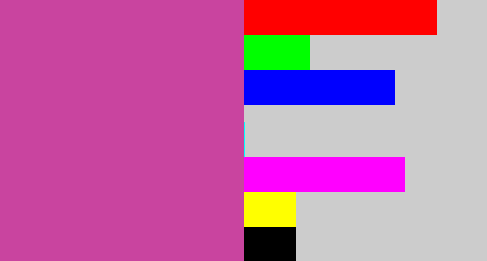 Hex color #c9449f - purpley pink