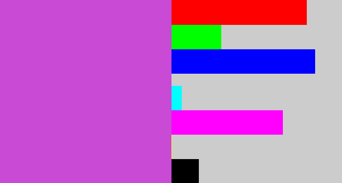 Hex color #c94ad5 - pinkish purple