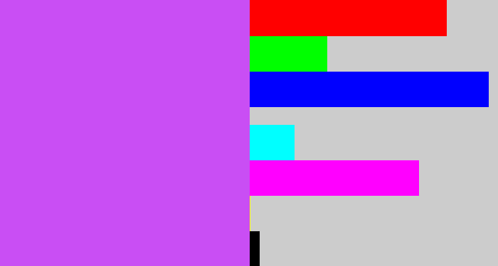Hex color #c94ef4 - heliotrope