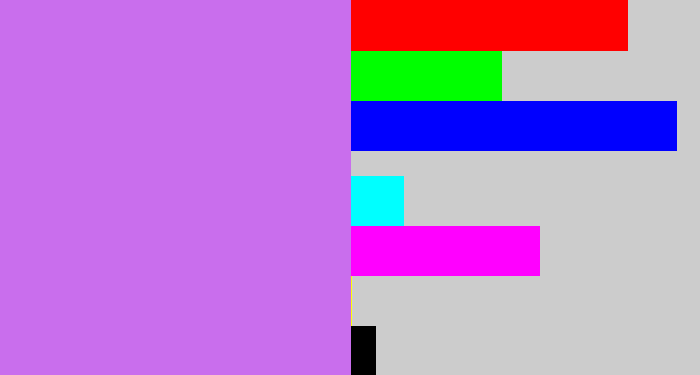Hex color #c96eed - light purple