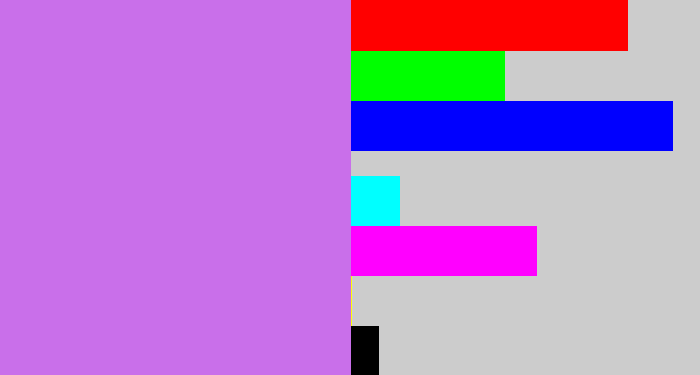 Hex color #c96fea - light purple