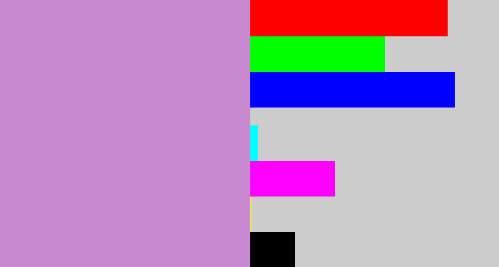 Hex color #c989d0 - pale purple