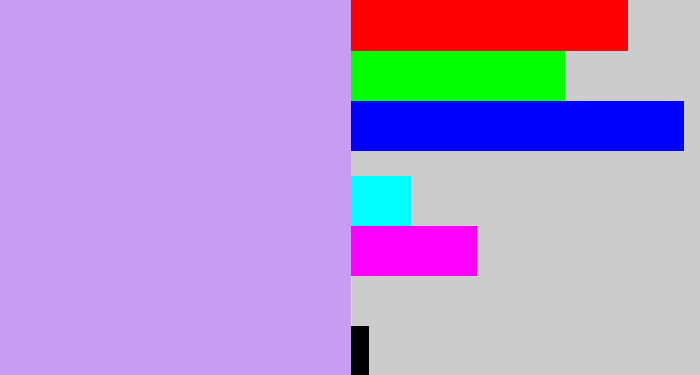 Hex color #c99cf3 - baby purple