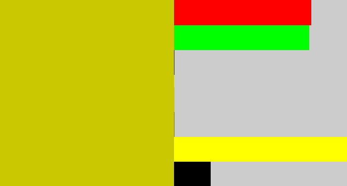 Hex color #c9c801 - ugly yellow