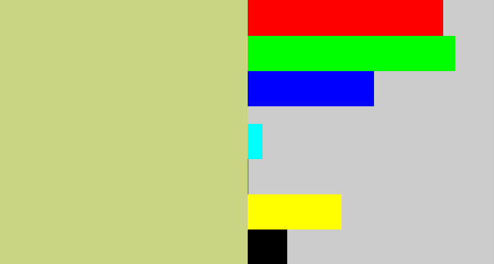 Hex color #c9d583 - greenish beige
