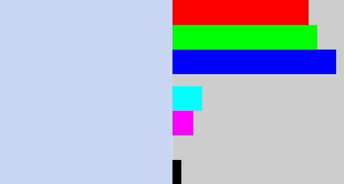 Hex color #c9d6f2 - light periwinkle