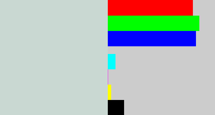 Hex color #c9d8d2 - light grey