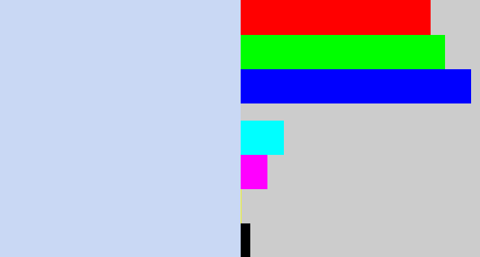 Hex color #c9d8f4 - light periwinkle