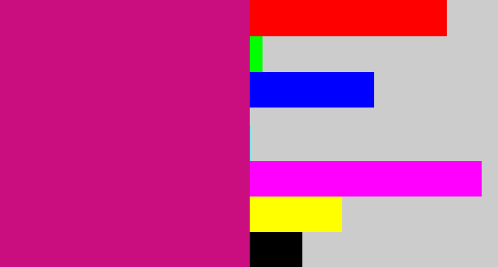 Hex color #ca0e80 - magenta