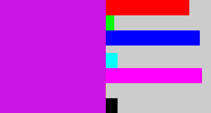 Hex color #ca14e3 - purple/pink