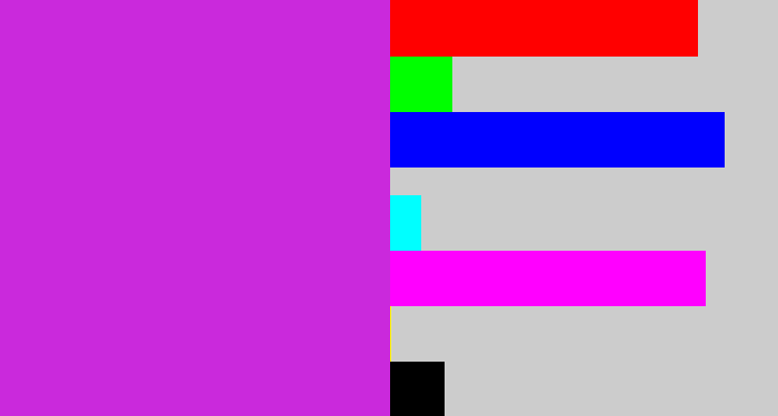 Hex color #ca29dc - purple/pink