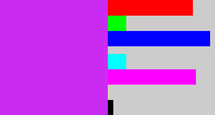 Hex color #ca2bf2 - purple/pink