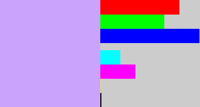 Hex color #caa3fc - pastel purple