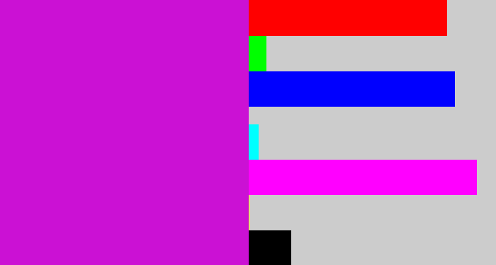 Hex color #cb11d4 - purple/pink