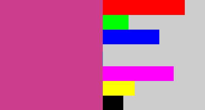 Hex color #cb3f8c - darkish pink