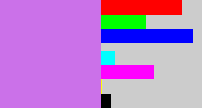 Hex color #cb71e9 - light purple