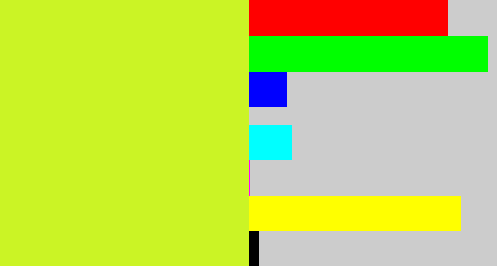 Hex color #cbf425 - green yellow