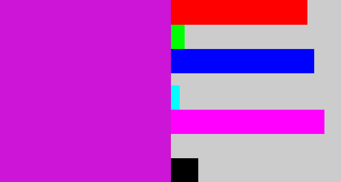 Hex color #cc15d6 - purple/pink