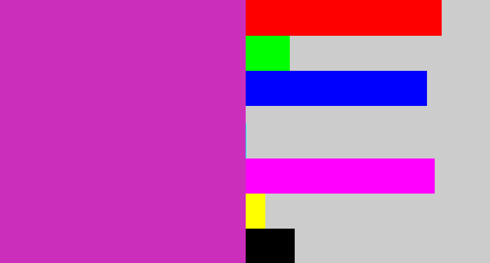 Hex color #cc2ebc - purpley pink