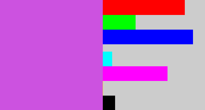 Hex color #cc52e0 - pinkish purple