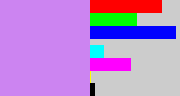 Hex color #cc84f1 - liliac