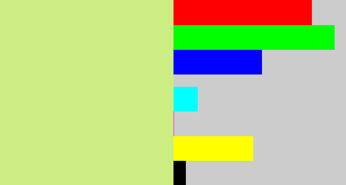 Hex color #cced81 - light yellow green