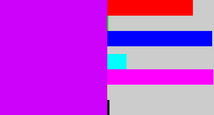 Hex color #cd02fb - hot purple
