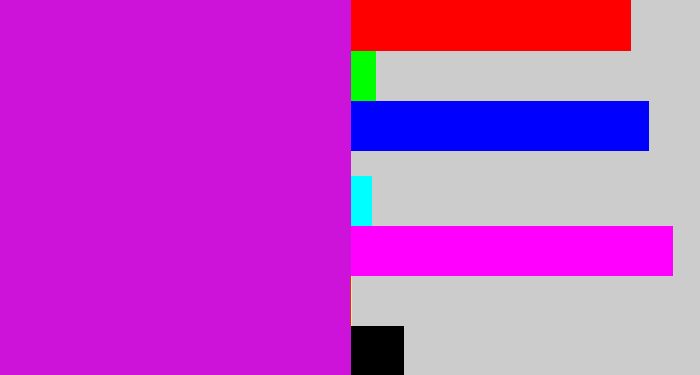 Hex color #cd12d9 - purple/pink