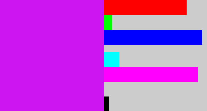 Hex color #cd15f2 - neon purple