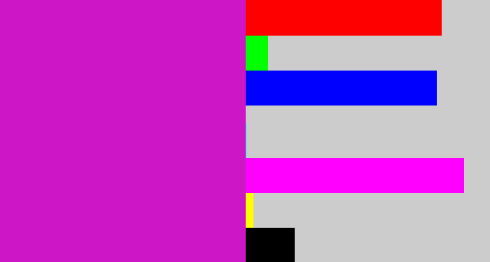 Hex color #cd17c7 - purple/pink