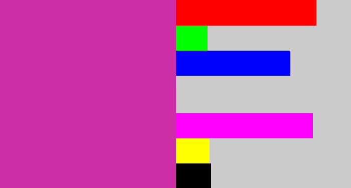 Hex color #cd2da7 - purpley pink