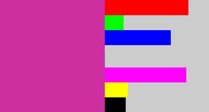 Hex color #cd2ea0 - purpley pink