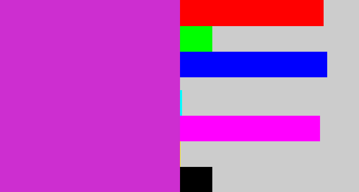 Hex color #cd2ed0 - purple/pink