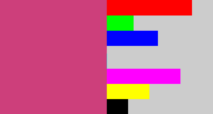 Hex color #cd3f7b - darkish pink