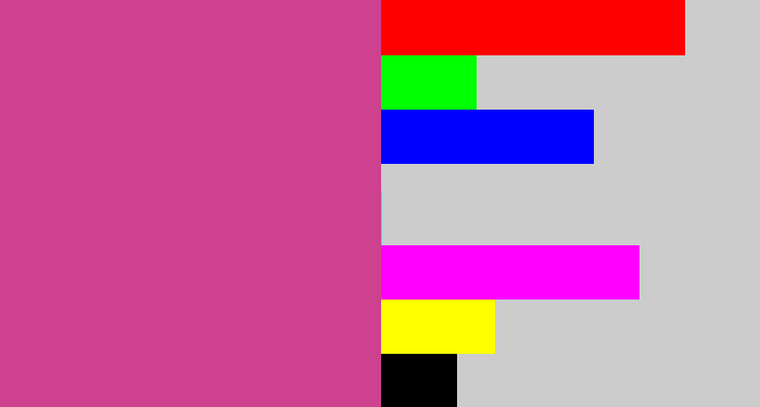Hex color #cd418f - darkish pink