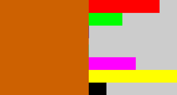 Hex color #cd6101 - browny orange