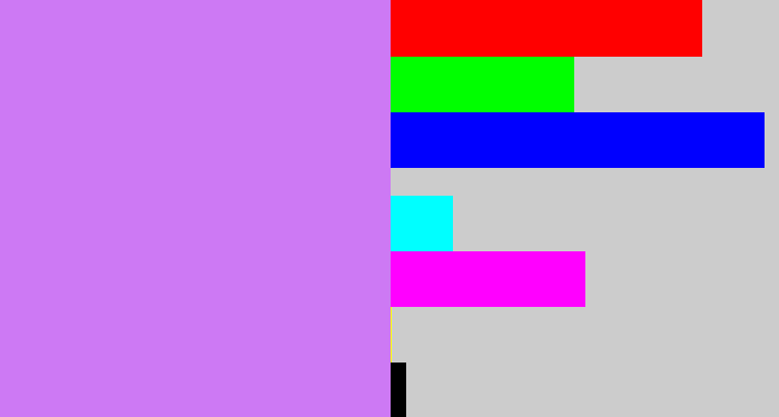 Hex color #cd79f4 - light purple