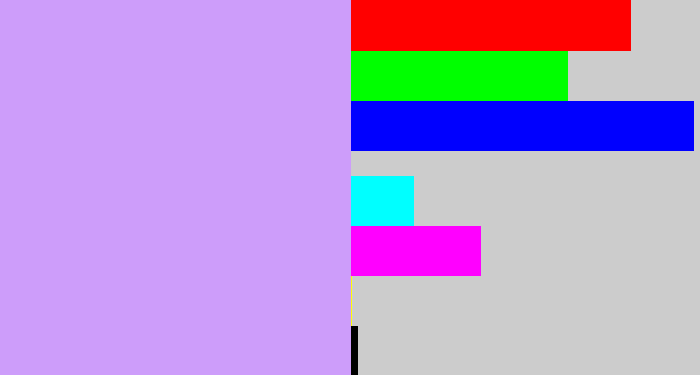 Hex color #cd9dfa - baby purple