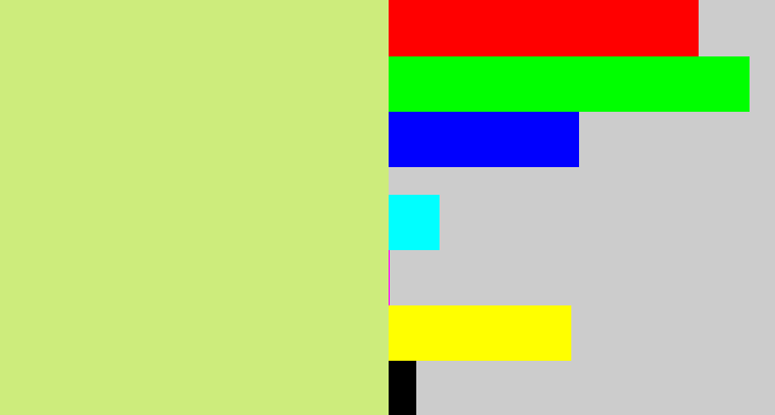 Hex color #cdec7c - light yellow green