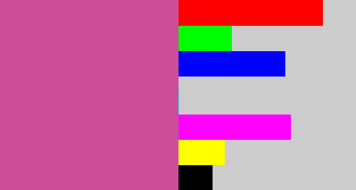Hex color #ce4d99 - purplish pink