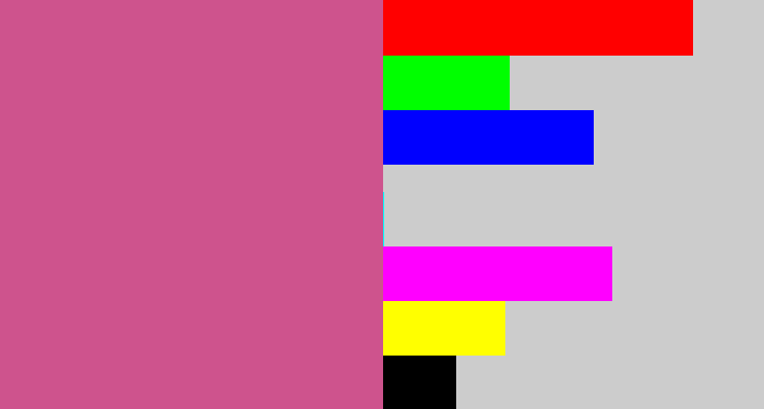 Hex color #ce538d - darkish pink