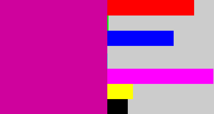 Hex color #cf029d - magenta